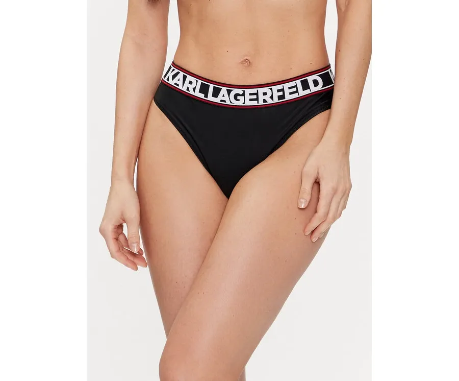 obrazek 1 KARL LAGERFELD Dół od bikini 240W2222 Czarny