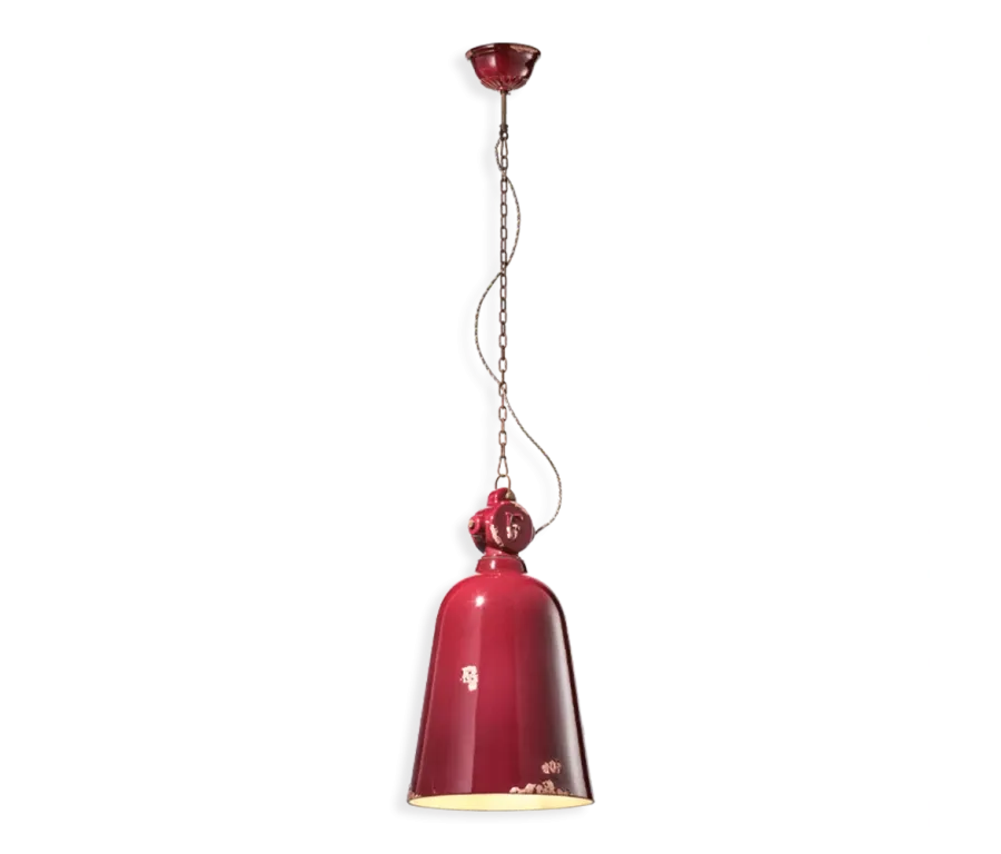 obrazek 1 Oryginalna włoska lampa wisząca Industrial w stylu retro