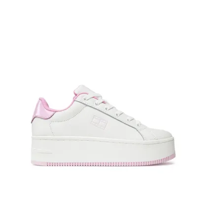Zdjęcie Tommy Jeans Sneakersy Tjw Flatform Patent Sneaker EN0EN02864 Écru