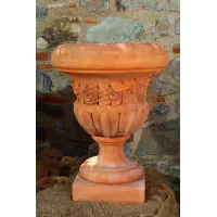 Picture Luxurious flowerpot on a base made of Italian clay - Fornace Masini