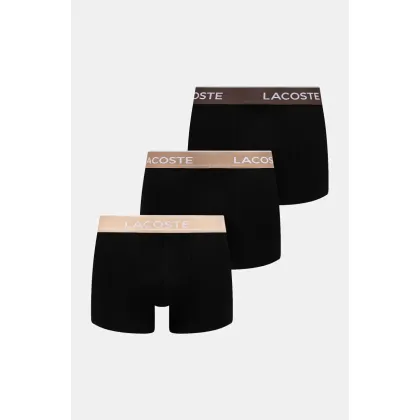 Zdjęcie Lacoste bokserki 3-pack męskie kolor czarny 5H1297