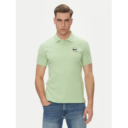 Zdjęcie KARL LAGERFELD Polo 745710 552224 Zielony Regular Fit