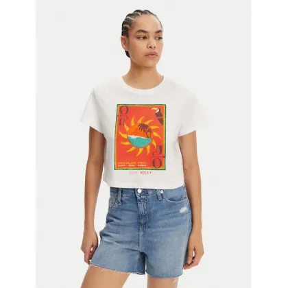 Zdjęcie Roxy T-Shirt ERJZT05921 Biały Relaxed Fit