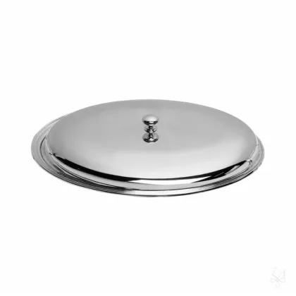Picture Original silver-plated vegetable serving dish with lid - Zaramella Argenti