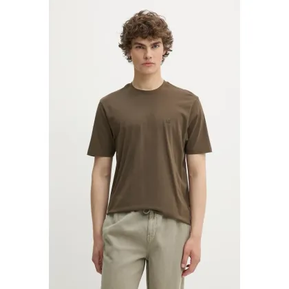Zdjęcie C.P. Company t-shirt bawełniany męski kolor zielony z nadrukiem 18CMTS030A005100W