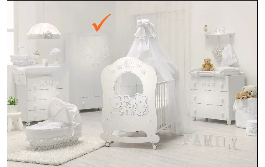 obrazek 1 Stylowa szafa do sypialni niemowlęcej - Italbaby