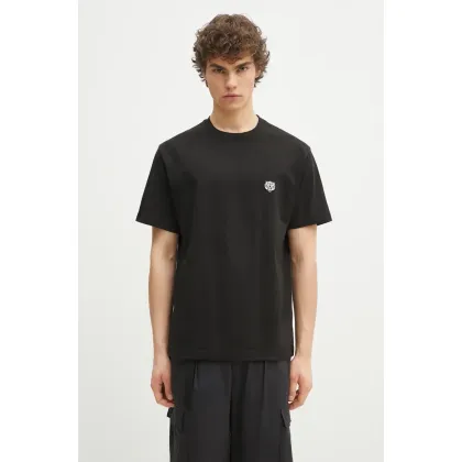 Zdjęcie Kenzo t-shirt bawełniany Happy Tiger męski kolor czarny gładki FF55TS5274SG.99J