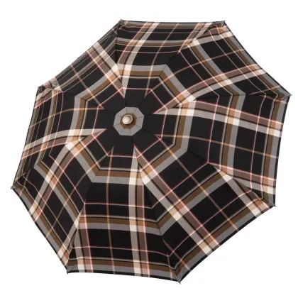 Zdjęcie Klasyczny męski parasol kieszonkowy z systemem nożycowym i drewnem klonowym