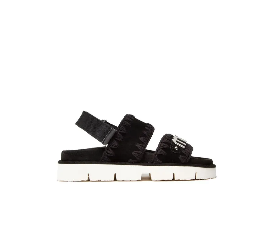 obrazek 1 Mou Sandały New Bio Sandal SW461001A Czarny