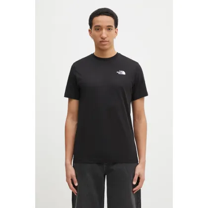 Zdjęcie The North Face t-shirt bawełniany M S/S Redbox Celebration Tee męski kolor czarny z nadrukiem NF0A87NVJK31