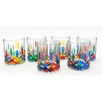 Zdjęcie Zestaw 6 szklanek Opera włoskiej marki Perle d'Arte