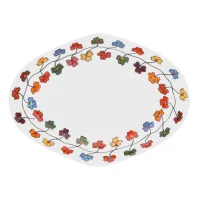 Picture Porcelain Vila Verde plate for olives with a delicate floral ornament - Vista Alegre
