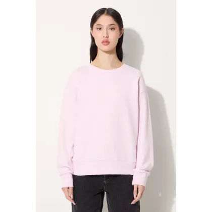 Zdjęcie A.P.C. bluza bawełniana Sweat Annie damska kolor różowy gładka