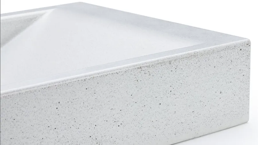 obrazek 3 Elitarna umywalka 60 cm SIRIUS BASIC – naturalny, bez dekoru, lakier matowy