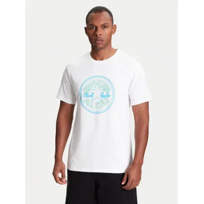 Zdjęcie Converse T-Shirt Neon Sign All Star Patch 10027722-A02 Biały Regular Fit