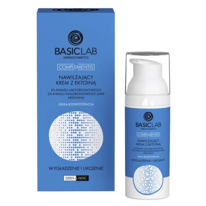 Zdjęcie BasicLab Complementis Nawilżający krem z ektoiną o lekkiej konsystencji 50 ml Basiclab Dermocosmetics