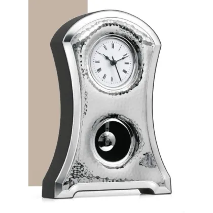Picture A unique silver floor clock