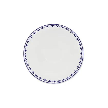 Zdjęcie Piękny spodek z porcelany zdobiony delikatnym niebieskim ornamentem – wariant 2 – Leander