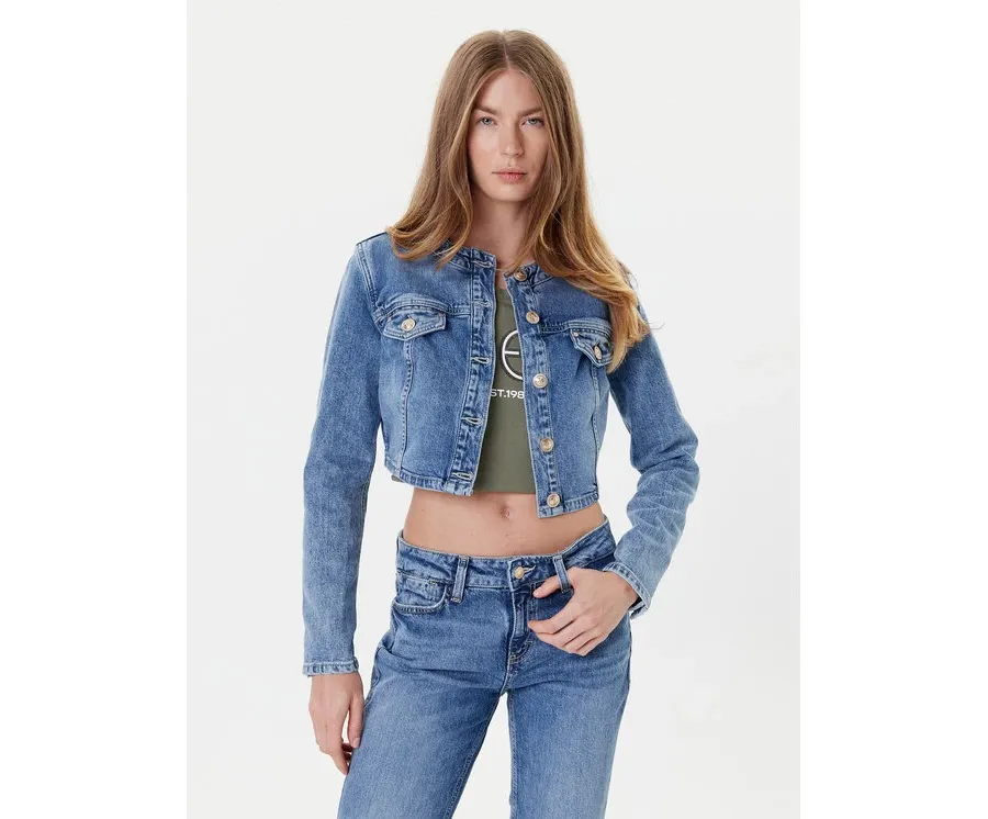 obrazek 1 Guess Kurtka jeansowa W5YN53 D5QP2 Niebieski Regular Fit