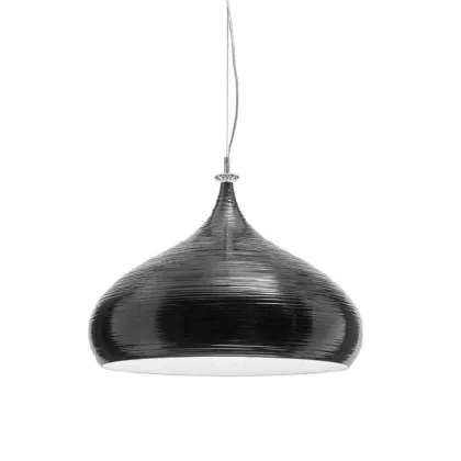 Zdjęcie Włoski żyrandol w formie stylowej kopuły w czarnym kolorze - Il Paralume Marina