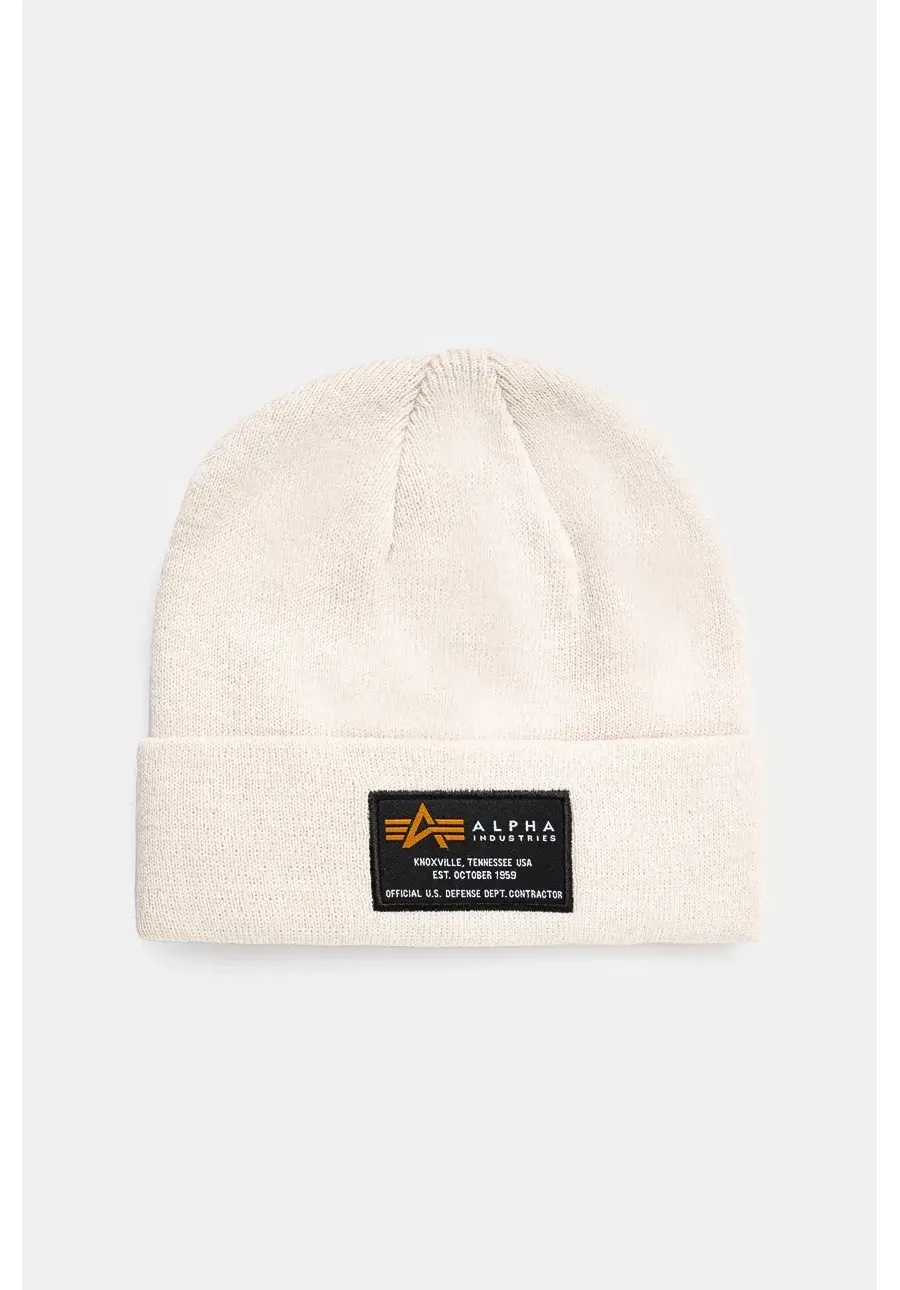 obrazek 1 Alpha Industries czapka Crew Beanie kolor beżowy  128924