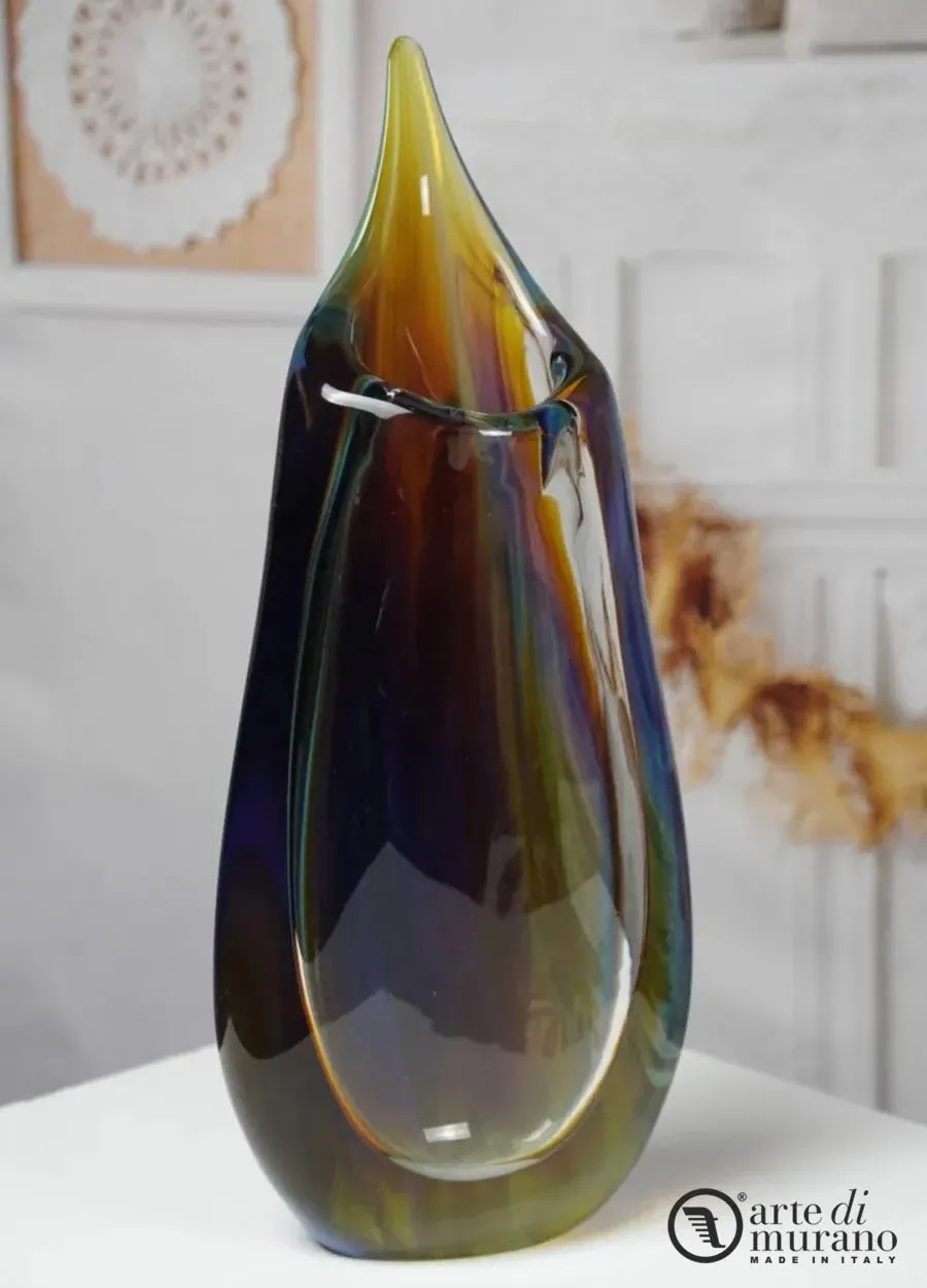 obrazek 1 Luksusowy wazon ze szkła chalcedonowego Murano