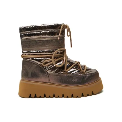 Zdjęcie REPLAY Śniegowce Shiny-Effect Harper United Lace-Up GWF4R.000.C0002T Złoty