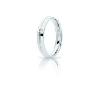 Zdjęcie Elegancka obrączka z białego złota z brylantem szer. 3,20mm