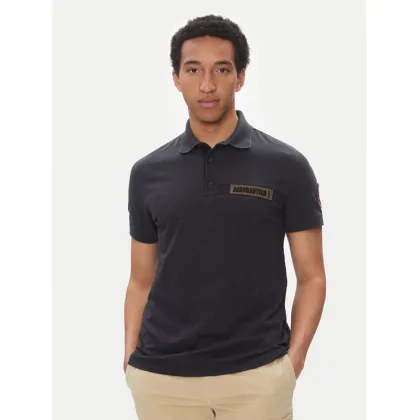 Zdjęcie Aeronautica Militare Polo 251PO1865J680 Granatowy Regular Fit