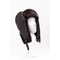 Picture Men's hat made of sheepskin