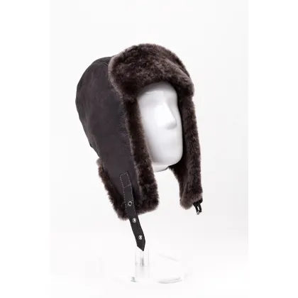 Picture Men's hat made of sheepskin