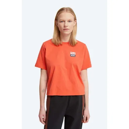 Zdjęcie Wood Wood t-shirt bawełniany Steffi T-Shirt x Fila kolor pomarańczowy 688376.B026-ORANGE