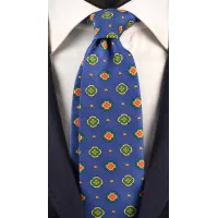 Picture Handmade tie made of pure silk with an original pattern