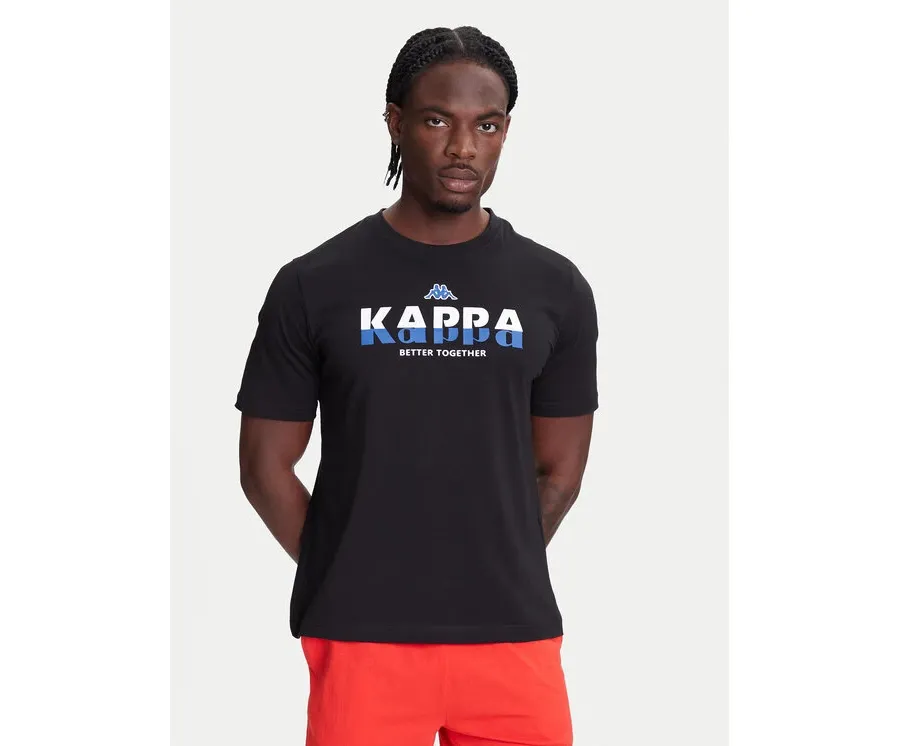 obrazek 1 Kappa T-Shirt 351U8KW 005 Czarny Regular Fit
