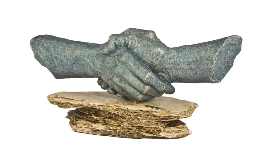 picture 1 Handshake - a sculpture for a gift for the boss!