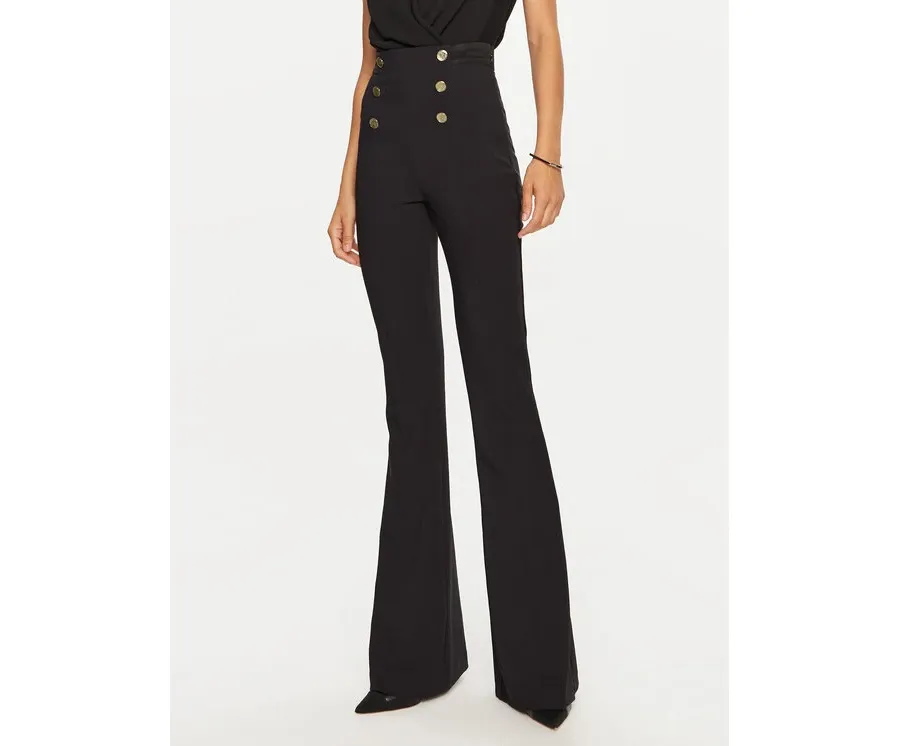 obrazek 1 Elisabetta Franchi Spodnie materiałowe PA-050-47E2-V860 Czarny Regular Fit