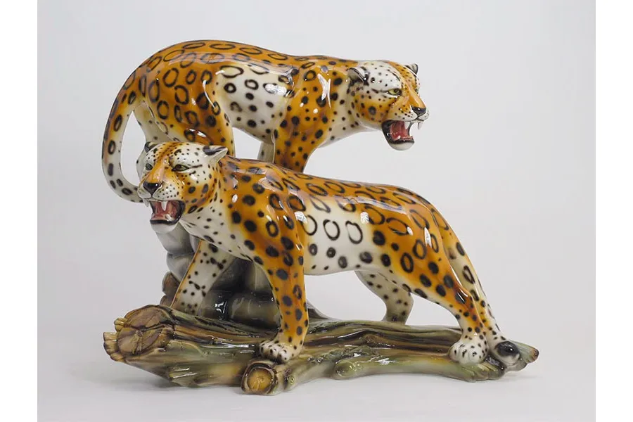 obrazek 1 Wyjątkowe ceramiczne leopardy