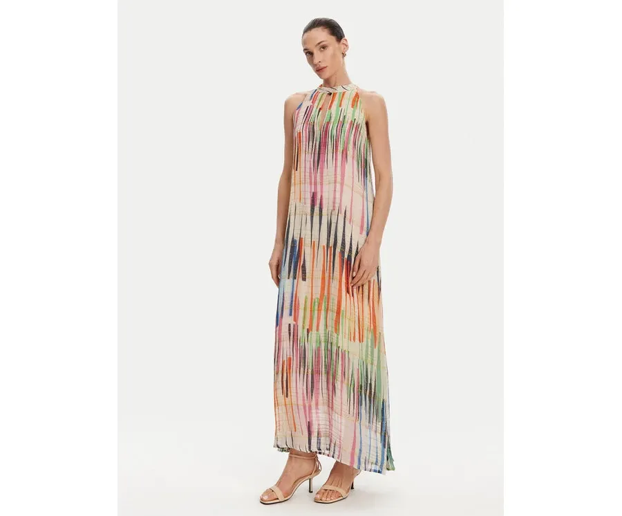 obrazek 1 LOLA CASADEMUNT Sukienka letnia LS2516027 Kolorowy Relaxed Fit