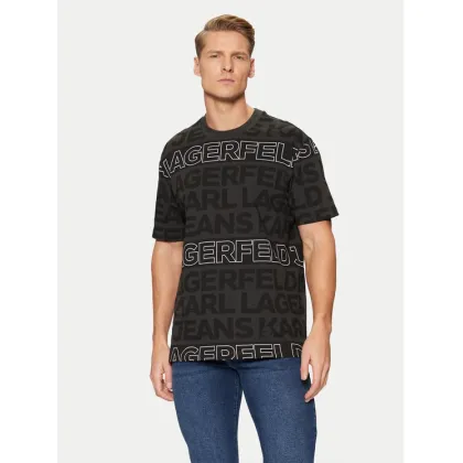 Zdjęcie KARL LAGERFELD T-Shirt A1M17114 Czarny Regular Fit