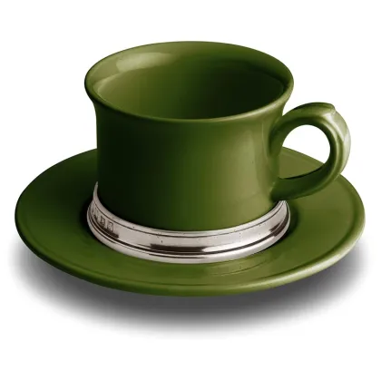 Picture Green ceramic cup