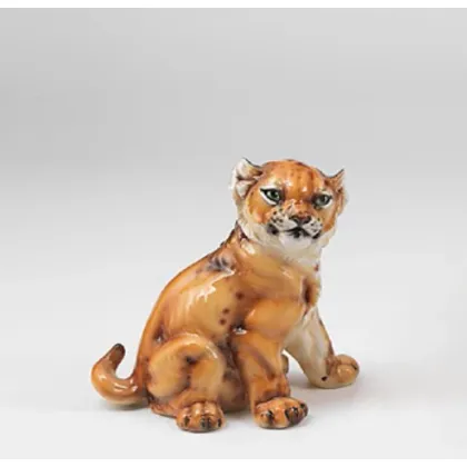 Picture A unique ceramic lion figurine - Il Gattopardo