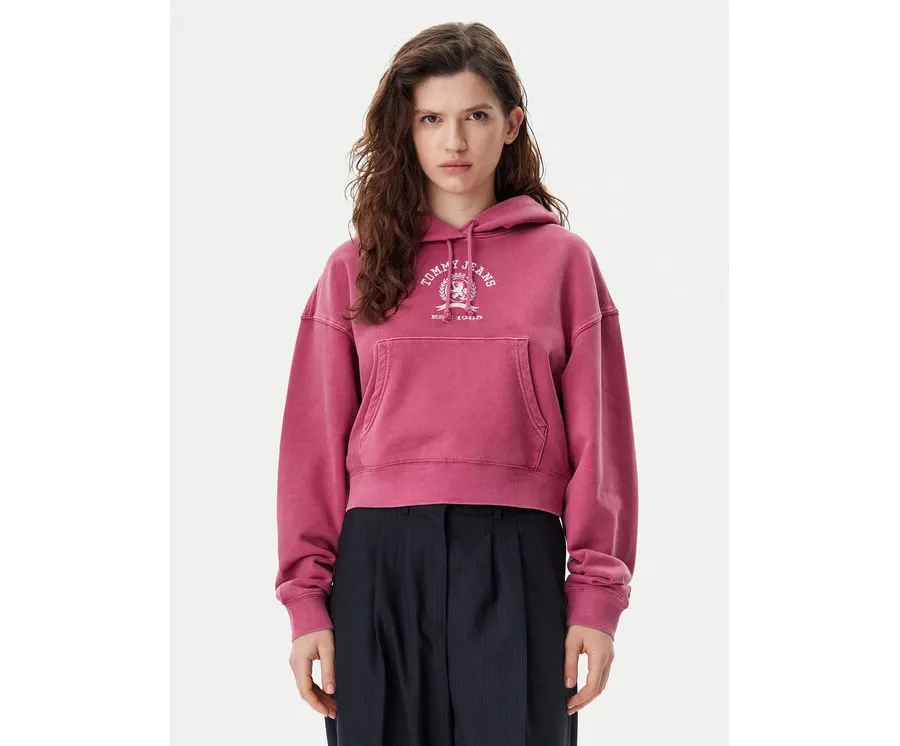 obrazek 1 Tommy Jeans Bluza Varsity DW0DW20311 Różowy Boxy Fit