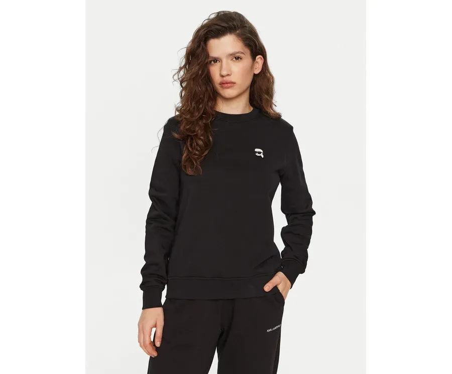 obrazek 1 KARL LAGERFELD Bluza A1W20014 Czarny Regular Fit