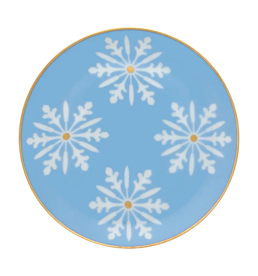 picture 1 A small round Flocos plate with a Christmas decoration - Vista Alegre