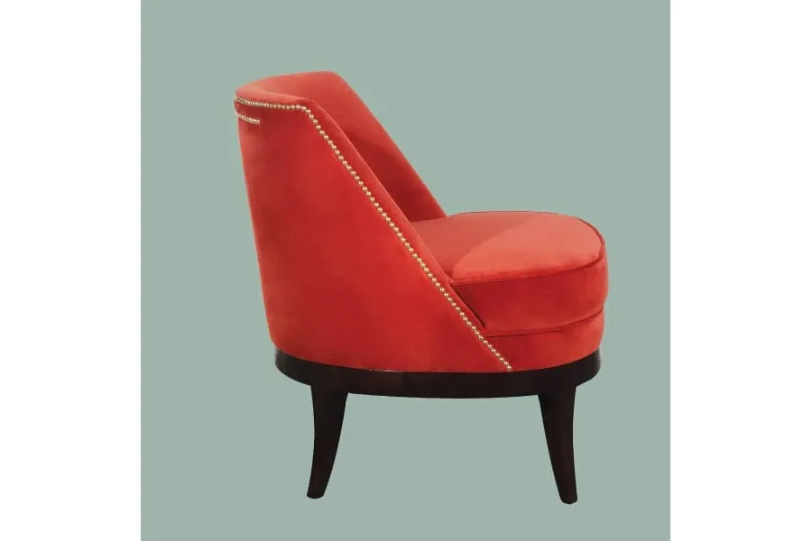 picture 4 Armchair with cotton velvet upholstery - Ottiu