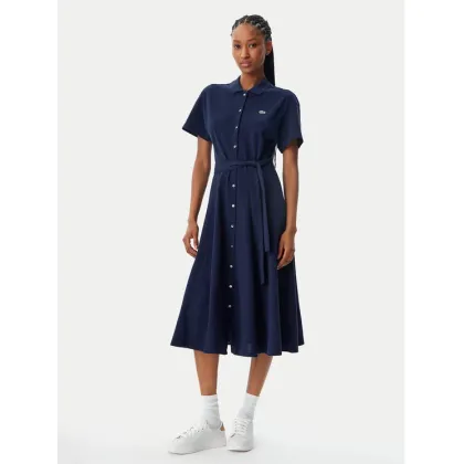 Zdjęcie Lacoste Sukienka koszulowa EF9621 Granatowy Regular Fit