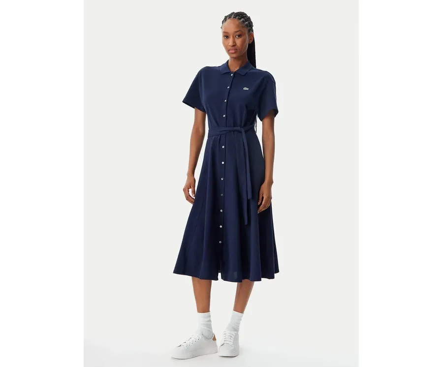 obrazek 1 Lacoste Sukienka koszulowa EF9621 Granatowy Regular Fit