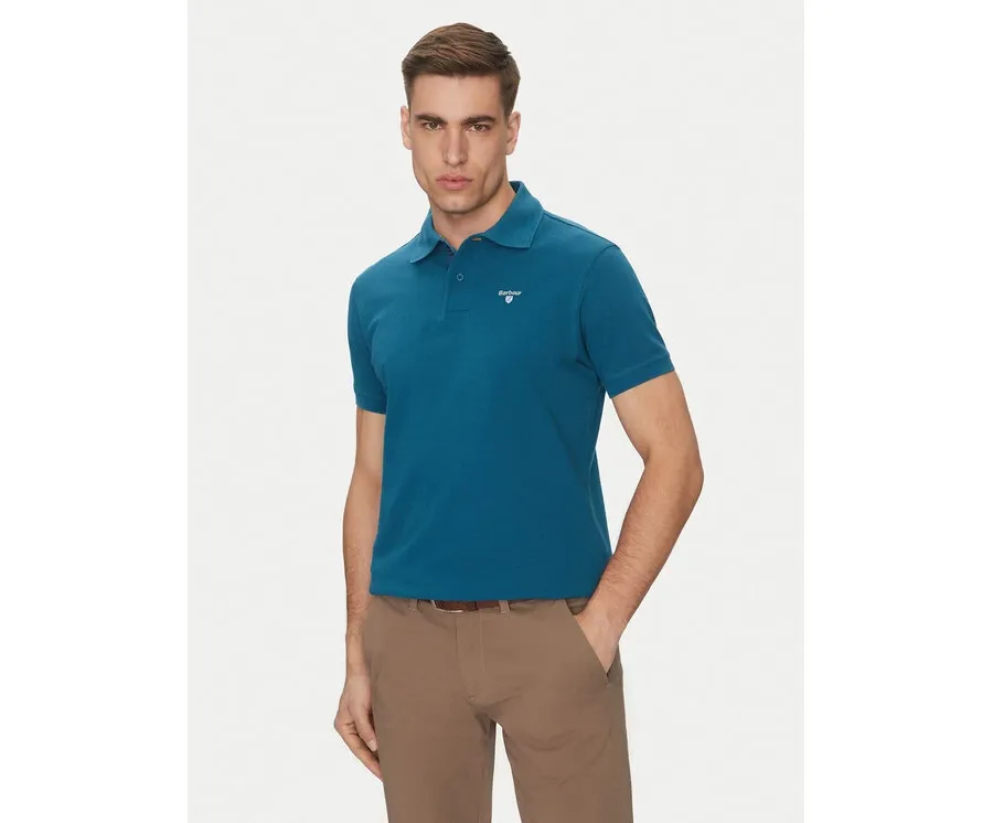 obrazek 1 Barbour Polo Tartan MML0012AQ72 Niebieski Regular Fit