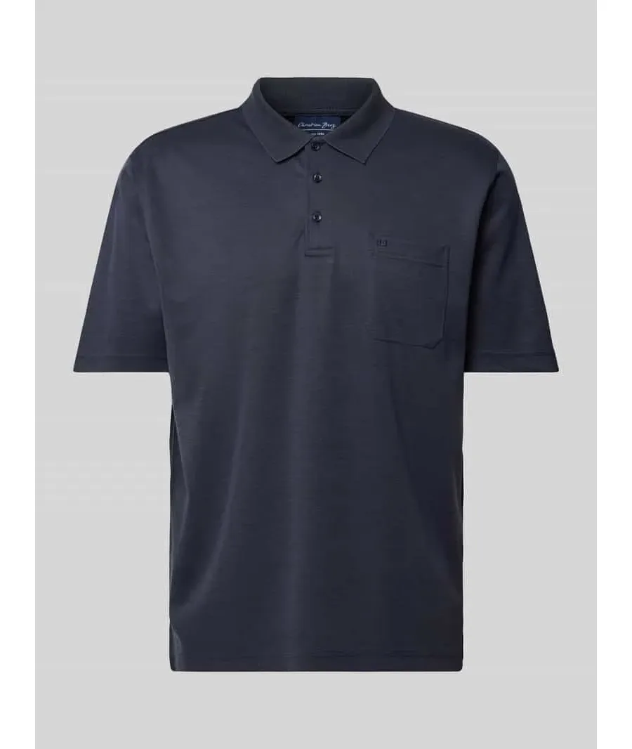 obrazek 1 Koszulka polo o kroju regular fit z kieszenią na piersi