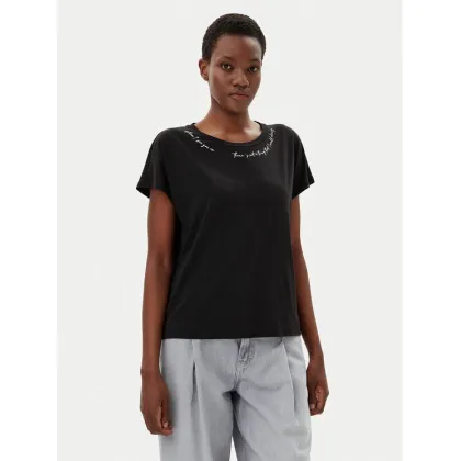 Zdjęcie Liu Jo Sport T-Shirt TA5268 JS005 Czarny Regular Fit